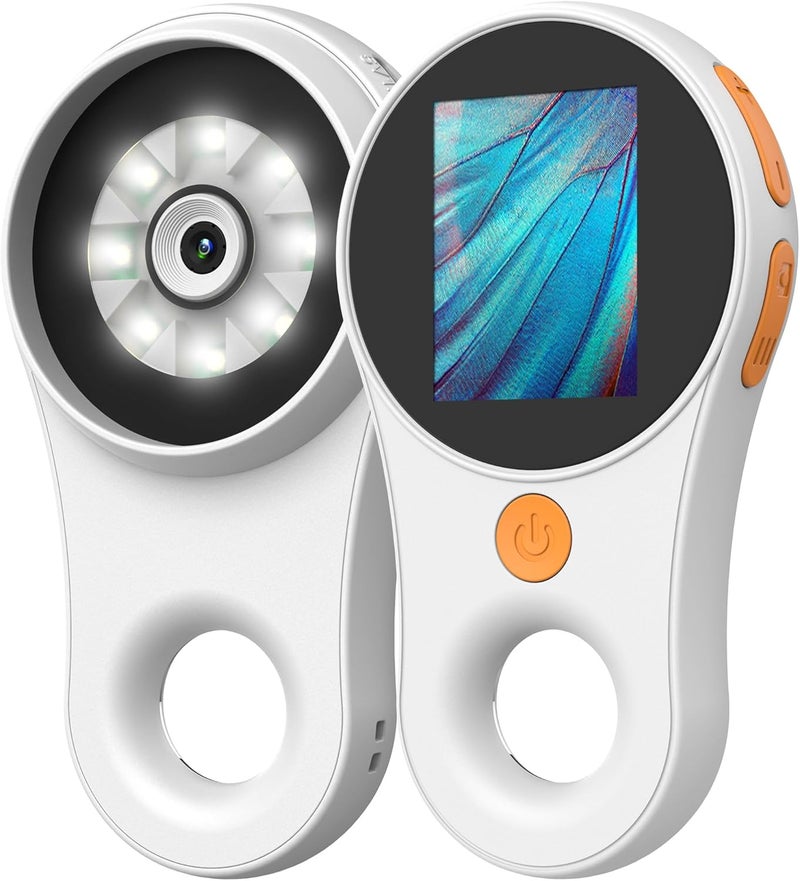 IWOBAC Digital Microscope Handheld 2.0 inch IPS Color Screen,Portable Digital Magnifying Glass 500x,Marco Microscopes,uilt-in 8LED Lights,USB Compatible with PC Windows, Mac OS - Image 1